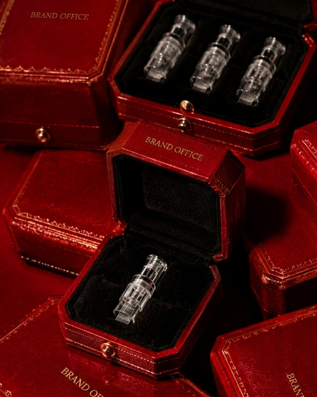 Brand Office, red cases